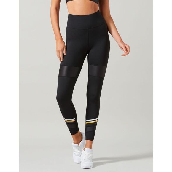 LILYBOD LEGGING TAYLOR-XR - BLACK & LEMON - Picture 1 of 8